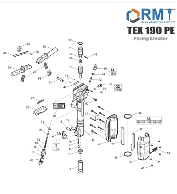 TEX 190 PE - Pneumatic Breaker